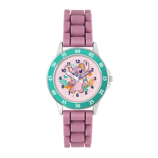 Disney Lilo and Stitch Pink Angel Time Teacher Watch-LAS9014