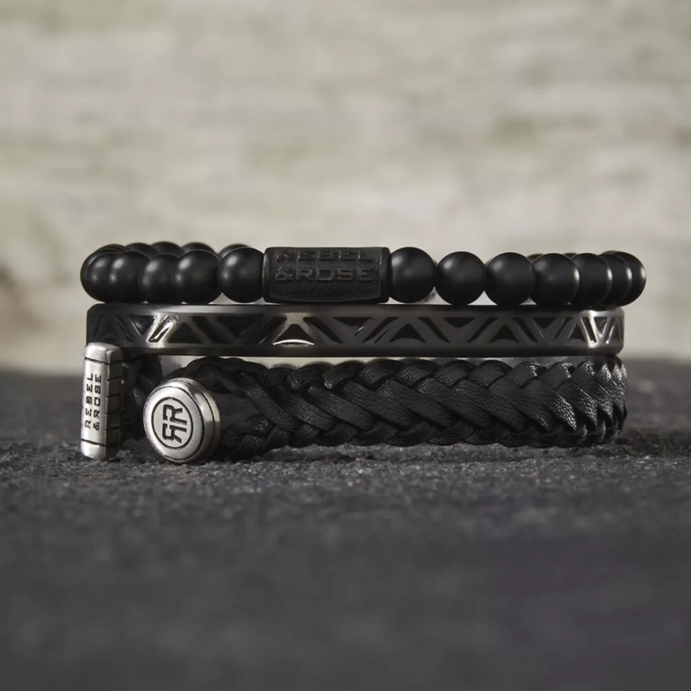 Mad Panther - All-Black Bracelet - RR-60089-B - Image 5