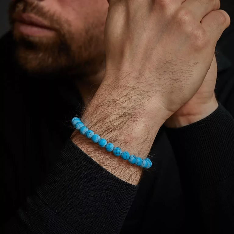 Matt Turquoise Delight Bracelet - RR-80043-S - Image 2