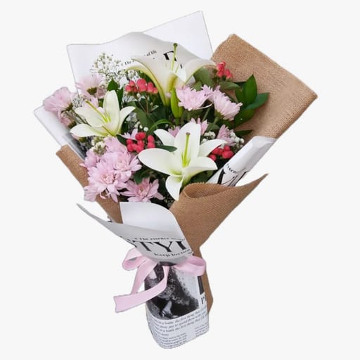 Rustic Romance Lily & Carnation 