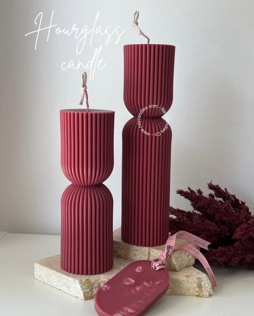 Hour Glass Candle Set