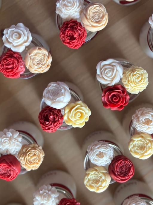 Red Bouquet Jar