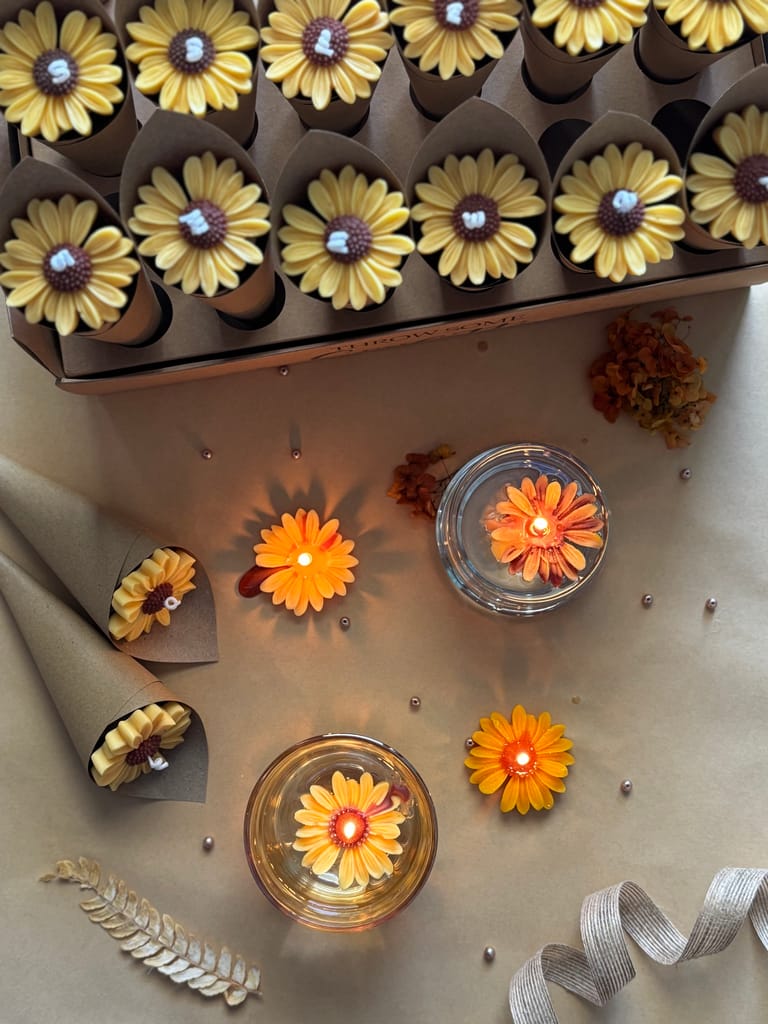 Sunflower Candle - Image 2