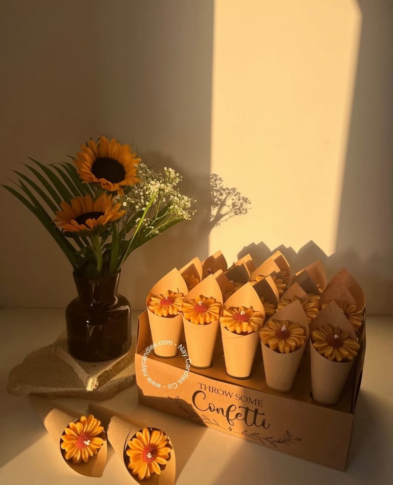 Sunflower Candle - Image 2