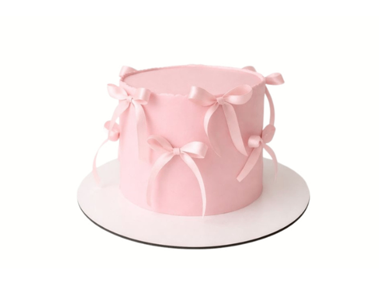 Pink Ribbons Cake