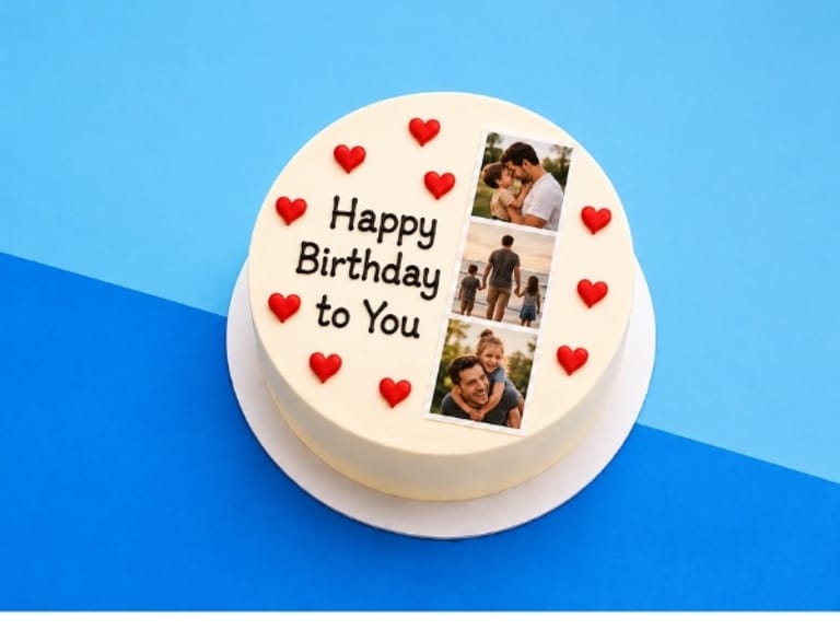 Polaroid Strip Cake