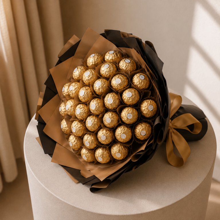 Dark Gold — 30pc Ferrero Rocher Bouquet - Image 2