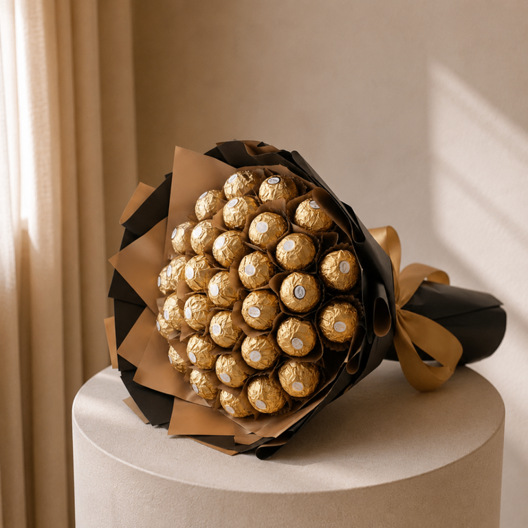 Dark Gold — 30pc Ferrero Rocher Bouquet