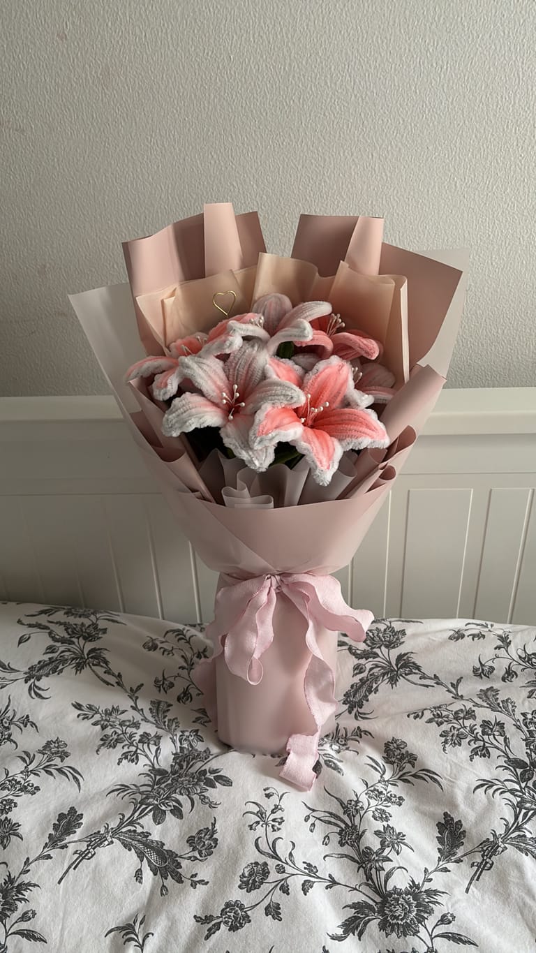Baby Pink Lily Bouquet 