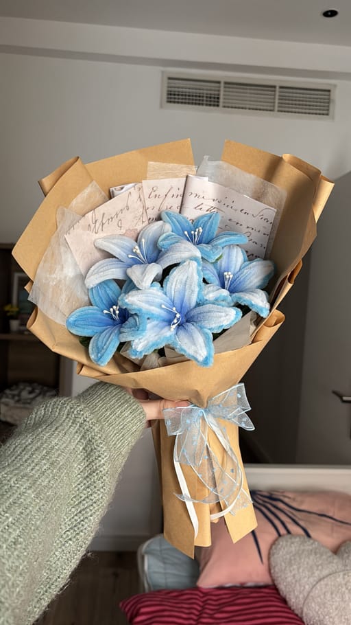 Baby Blue Lily Bouquet  