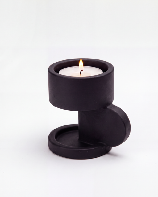 Matt Black Tealight Holder