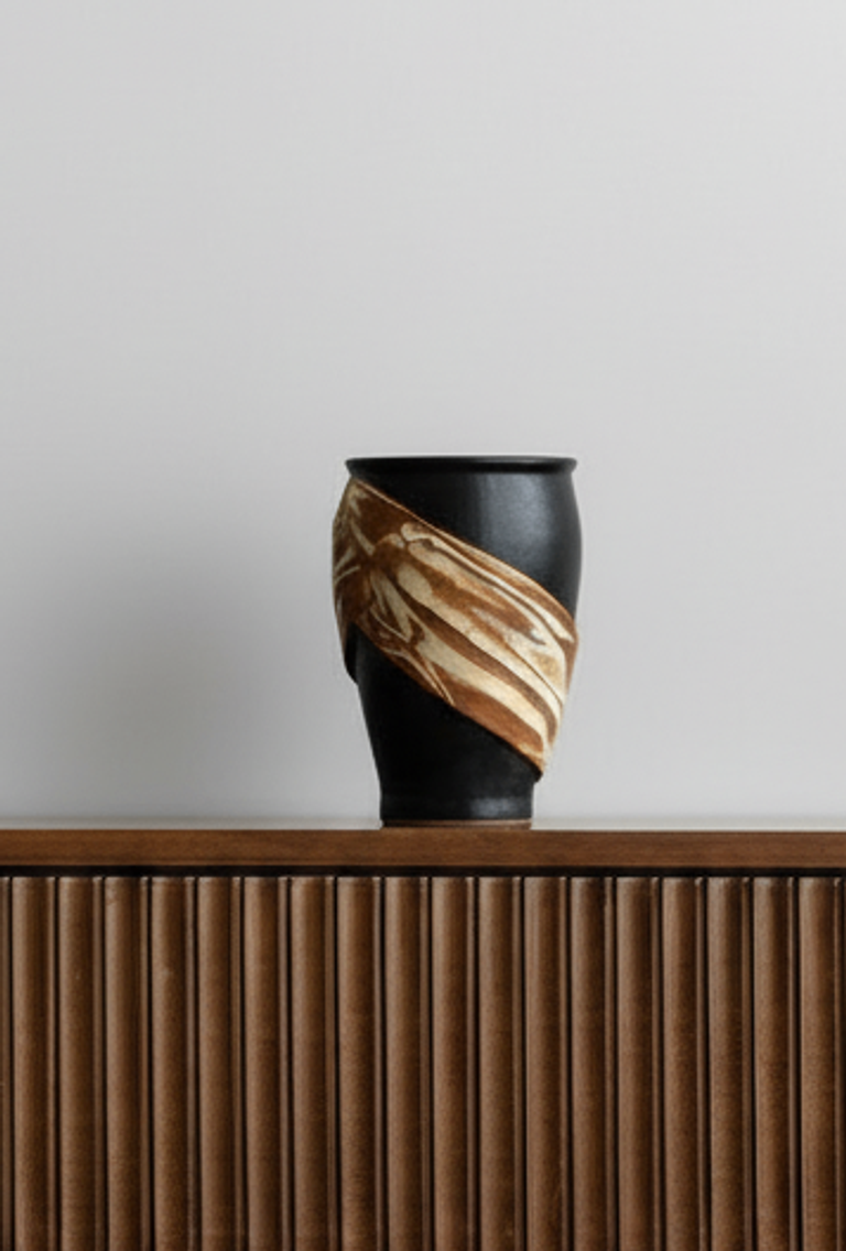 Ebony Wrap Vase