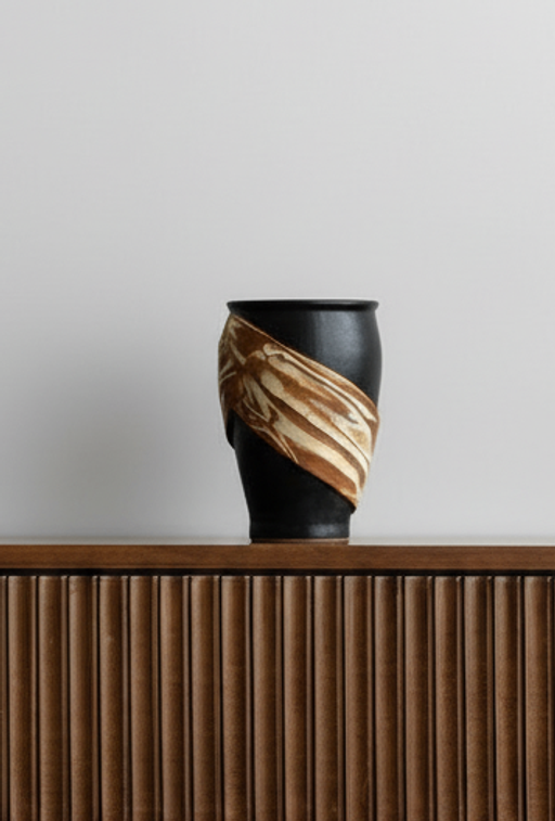Ebony Wrap Vase