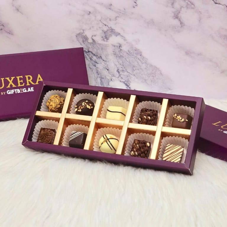 10 Pcs Assorted Chocolates By LUXERA