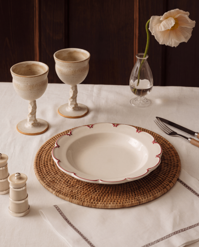 Rusty White Goblets (Set of 2)