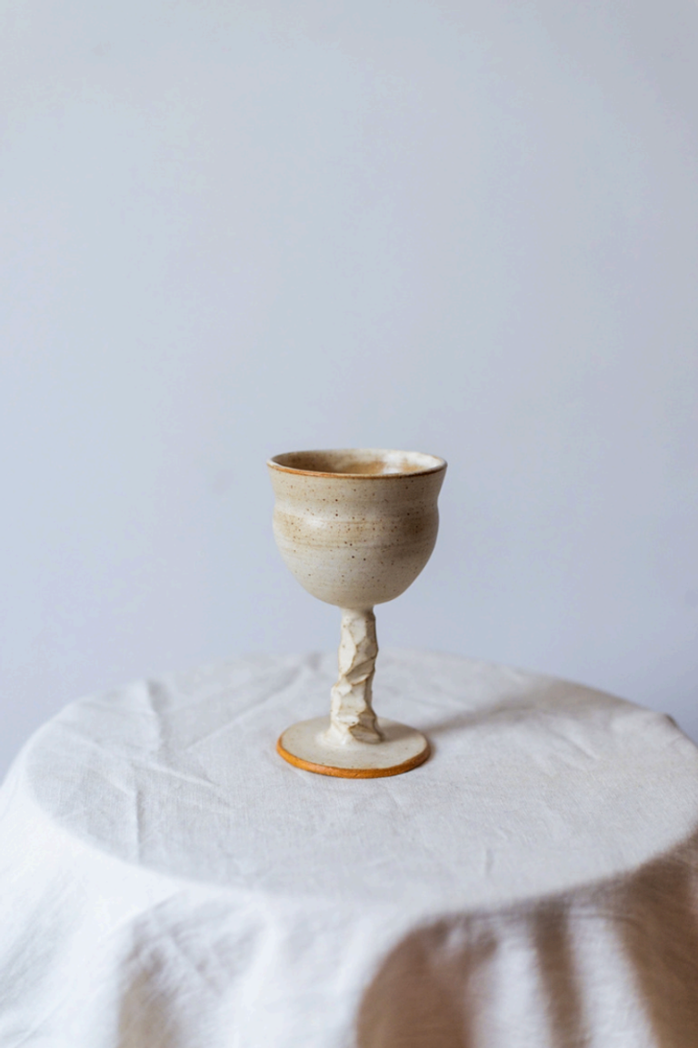 Rusty White Goblets (Set of 2) - Image 2