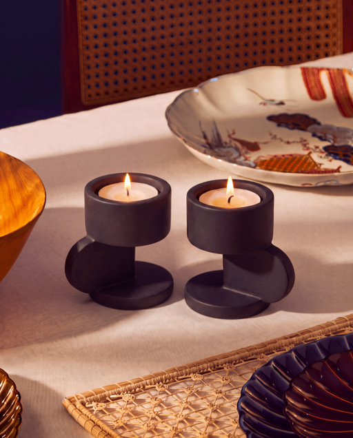 Black Tealight Holder (Set of 2)