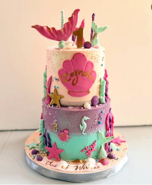 Mermaid Theme Cake
