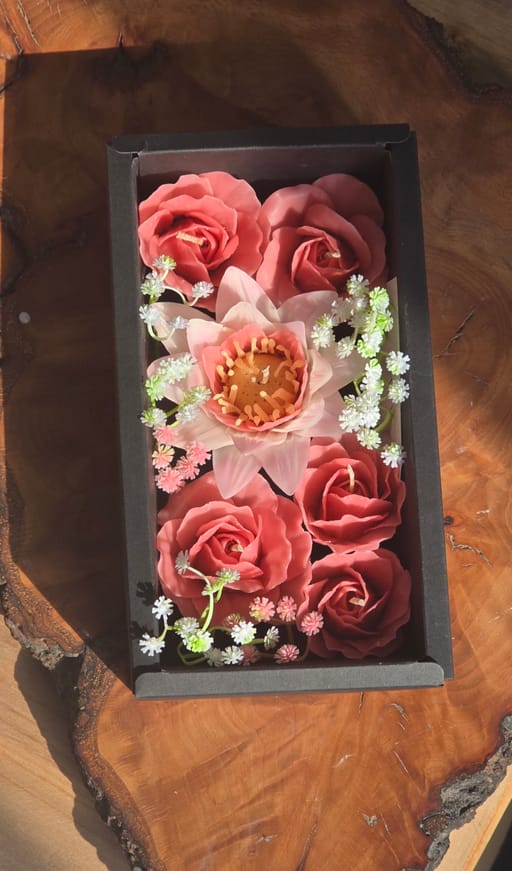 Pink Elegance Box Candle
