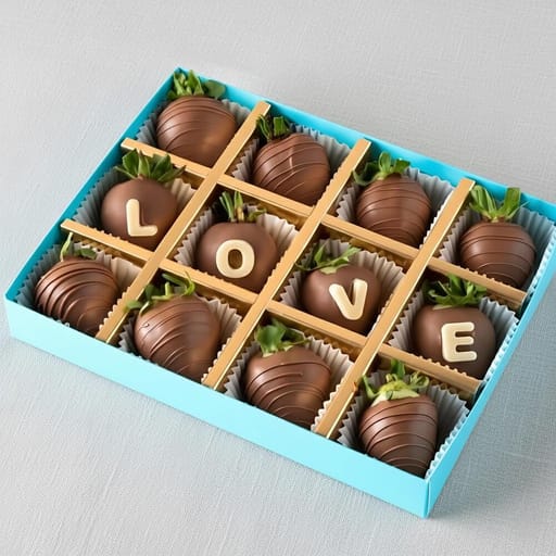 Milk Chocolate Strawberries Box