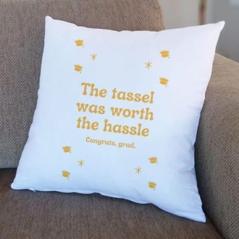 Worth The Hassle – Graduation Cushion