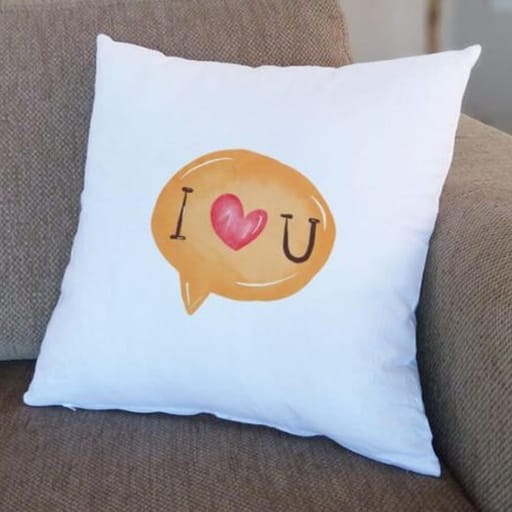 I Love You Message Cushion