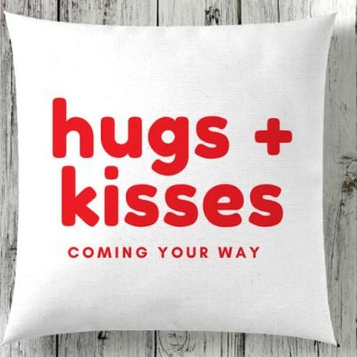 Hugs + Kisses Cushion