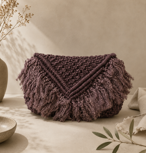 Heritage Jute Fringe Clutch