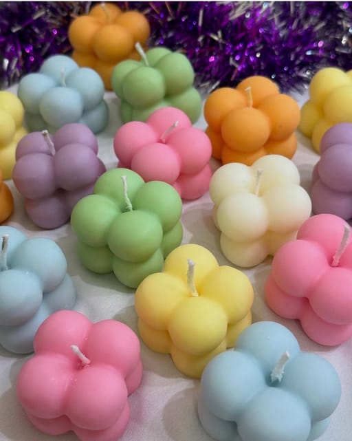 Mini Bubble Candle (Set Of 6)