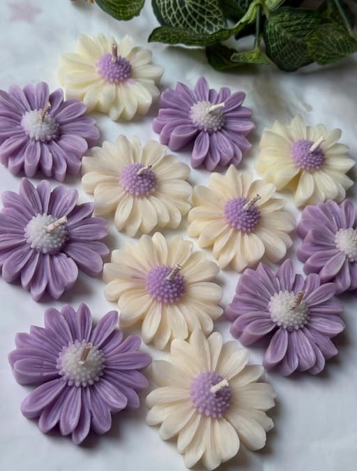Daisy Candle (set Of 10)