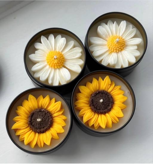Flower Tins (set Of 4)
