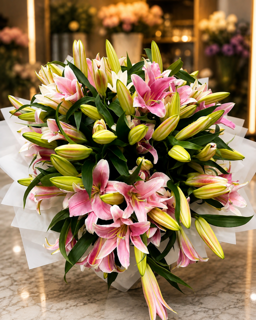 Pink Lillies Queen