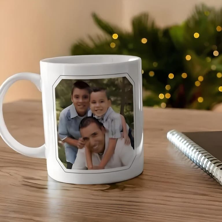 Dad of Boys Personalized Photo Mug - Image 1