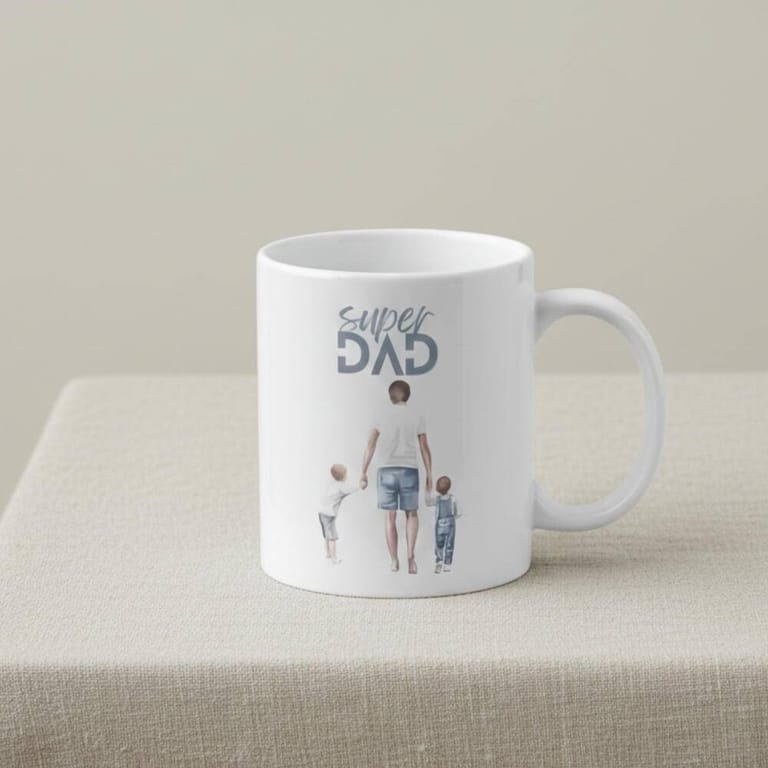 Dad of Boys Personalized Photo Mug - Image 2