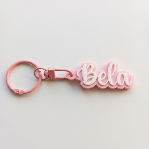 Baby pink and white