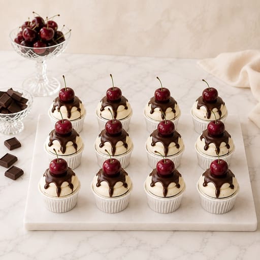 Mini Black Forest Cupcakes (Box of 12)