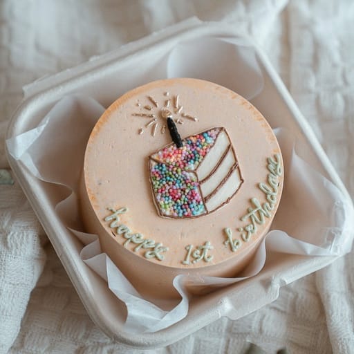 Rainbow Sparkles Bento Cake