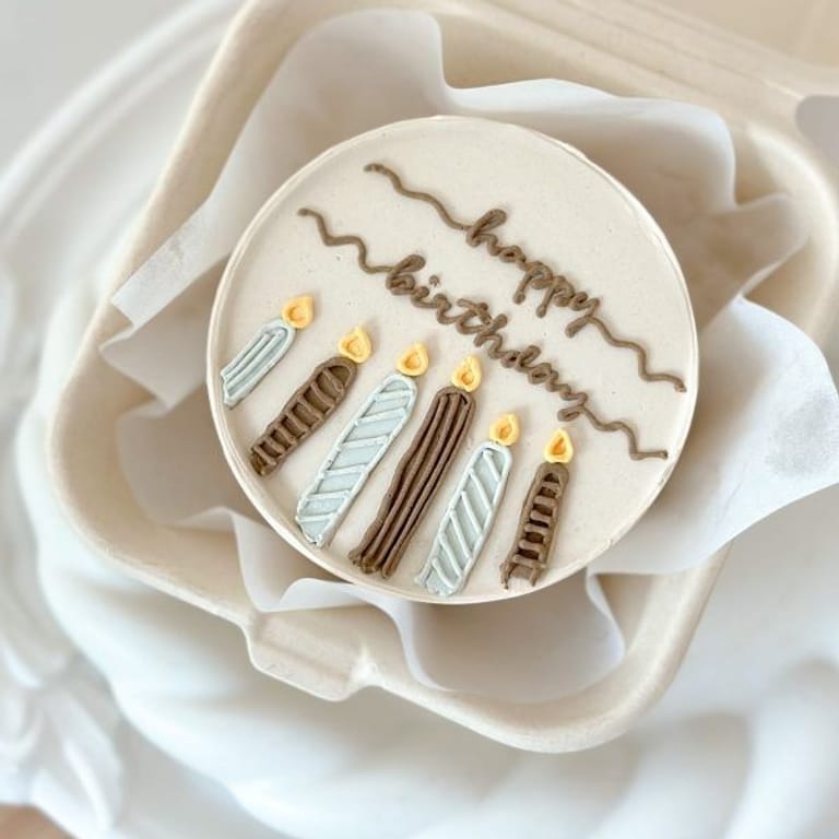 Birthday Candles Bento Cake