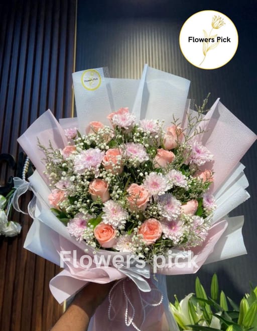 Premium Mixed Flowers Bouquet 