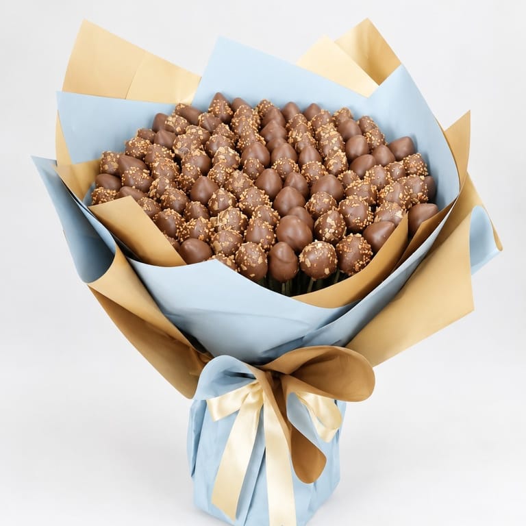 Grand Speculoos and Roasted Almond Strawberry Bouquet - Image 3