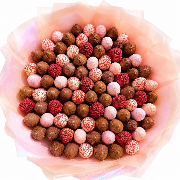 Grand Ruby & Red Velvet Strawberry Bouquet - Image 3