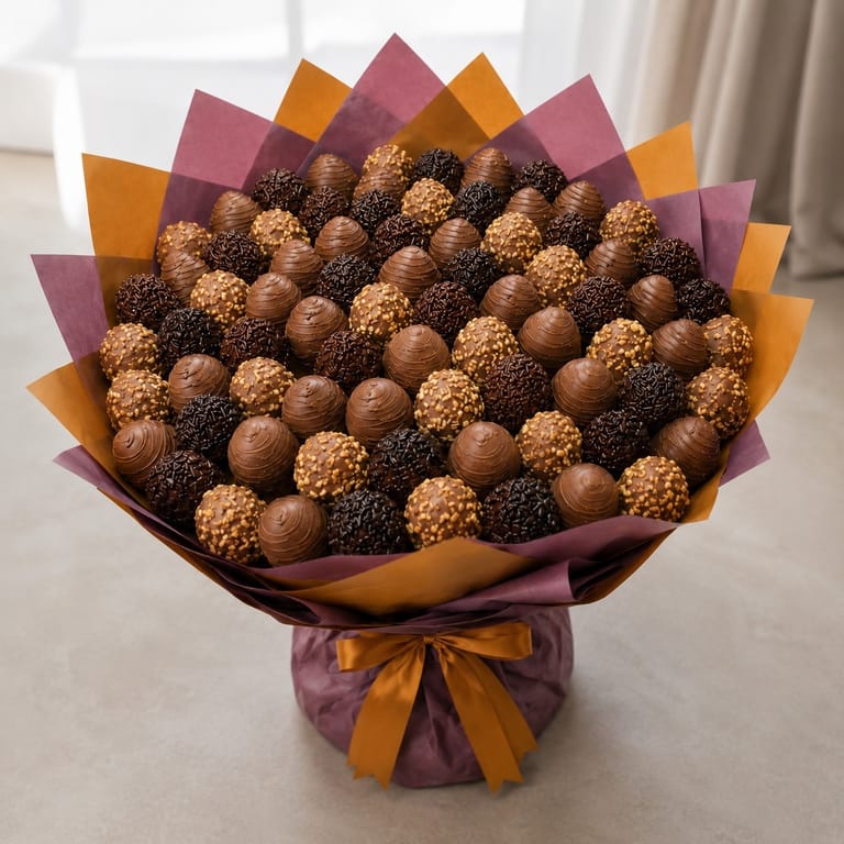 Medium Size Luxury Strawberry Chocolate Bouquet - Image 1