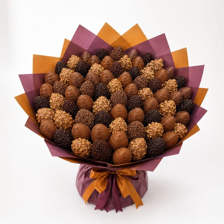 Medium Size Luxury Strawberry Chocolate Bouquet - Image 2