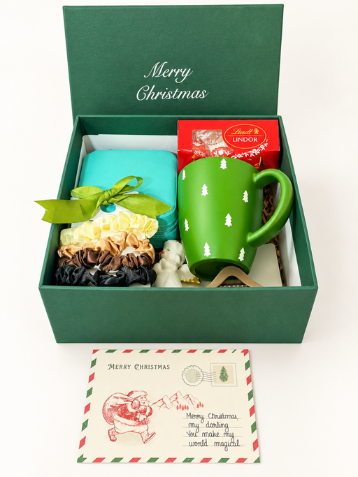 The Christmas Green Gift Box