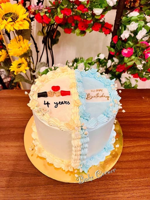 Half and Half Cake