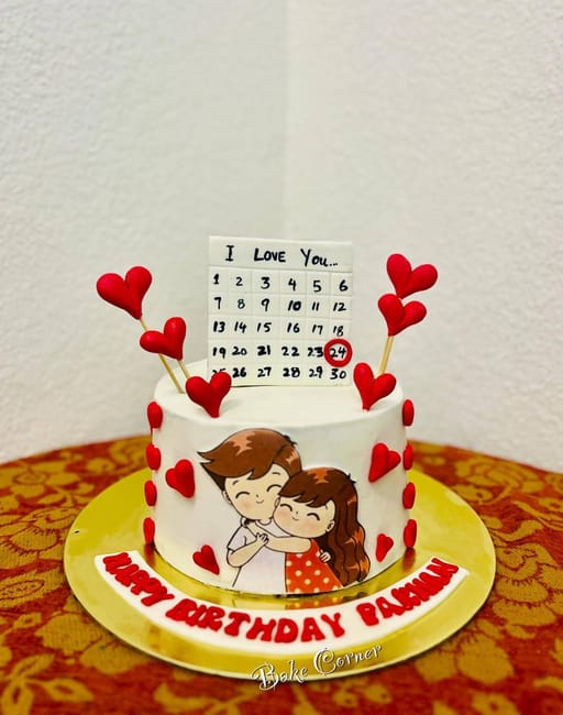 Couple Theme Cake
