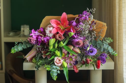 The Surprise ( Cool tones - pinks & purples ) 