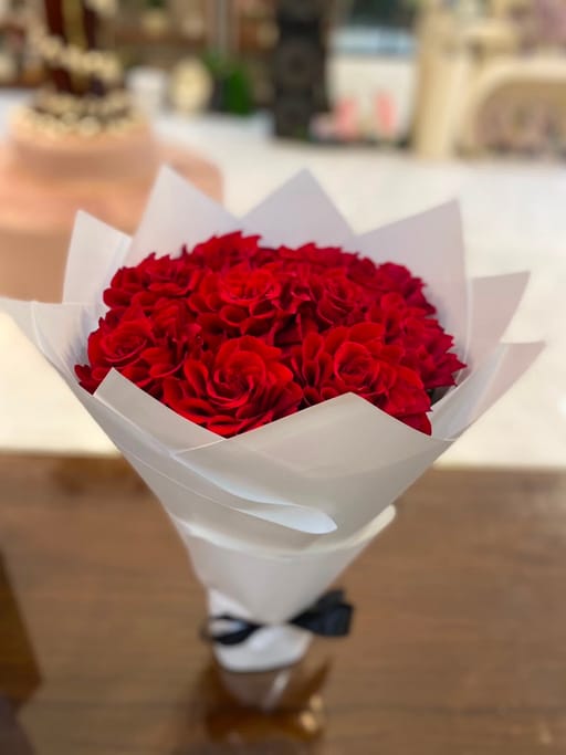 باقة ورد احمر 