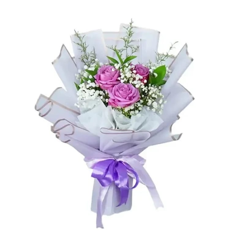 Rangkaian Elegan Mawar Ungu - Wonder Regal Purple - FA26086 - Image 2