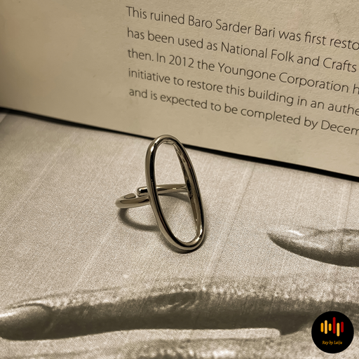 Lyria Silver Ring | Stainless Steel | Adjustable 
